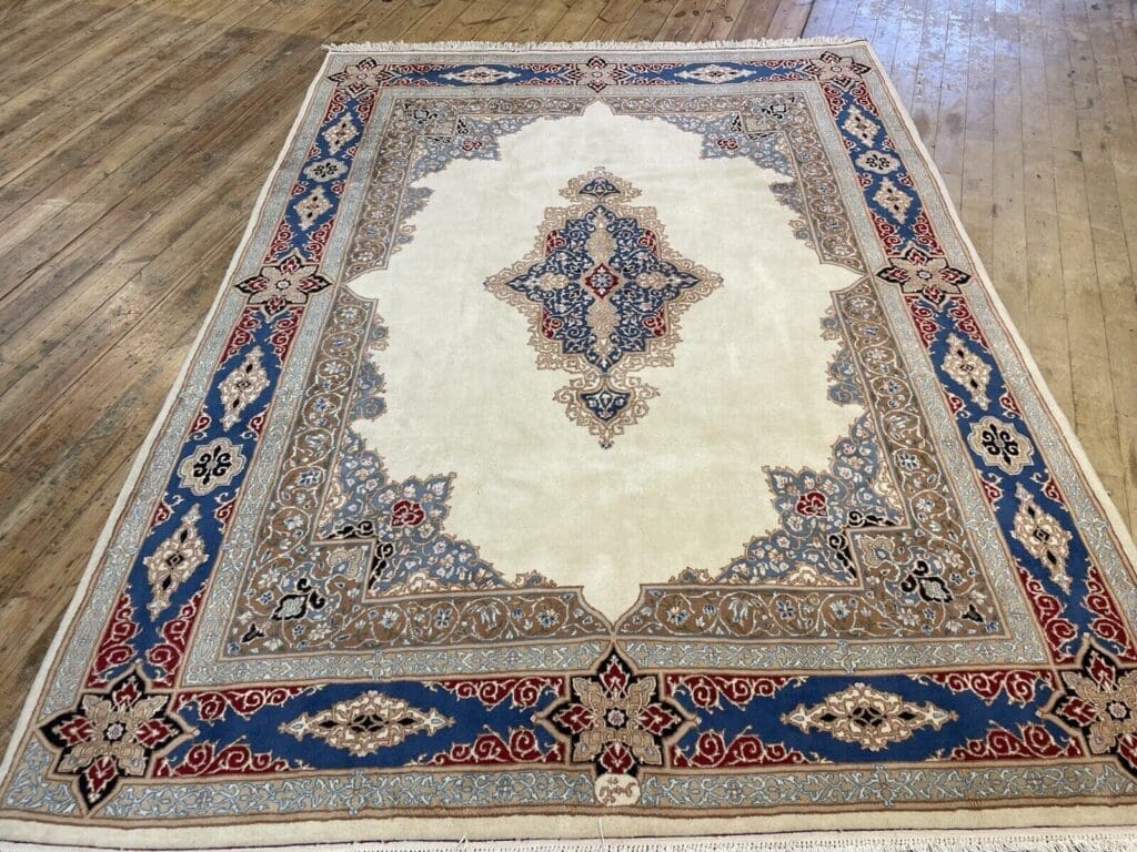 kerman-perserteppich-200-x-300-cm-6mm-florhohe-auffalliges-rawar-design-in-7 Perserteppich Kerman 200 x 300 cm Schurwolle handgeknüpft