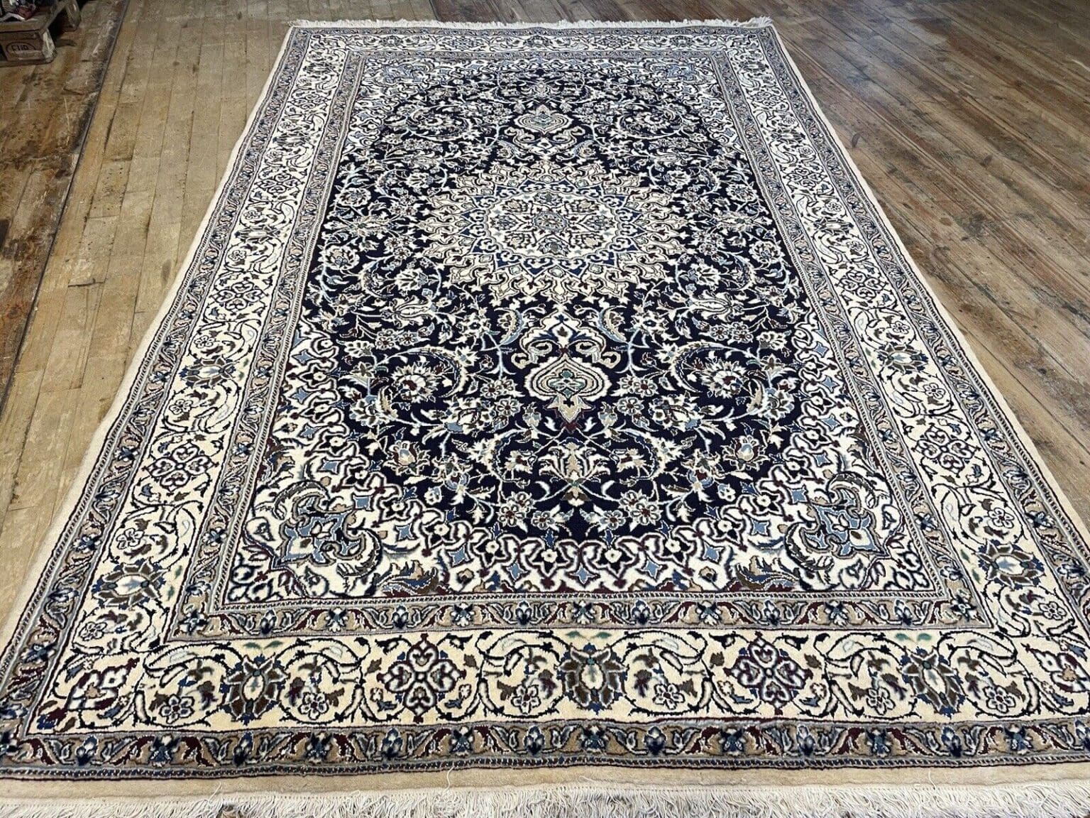 Perserteppich Nain 300x200 cm Wolle handgeknüpft
