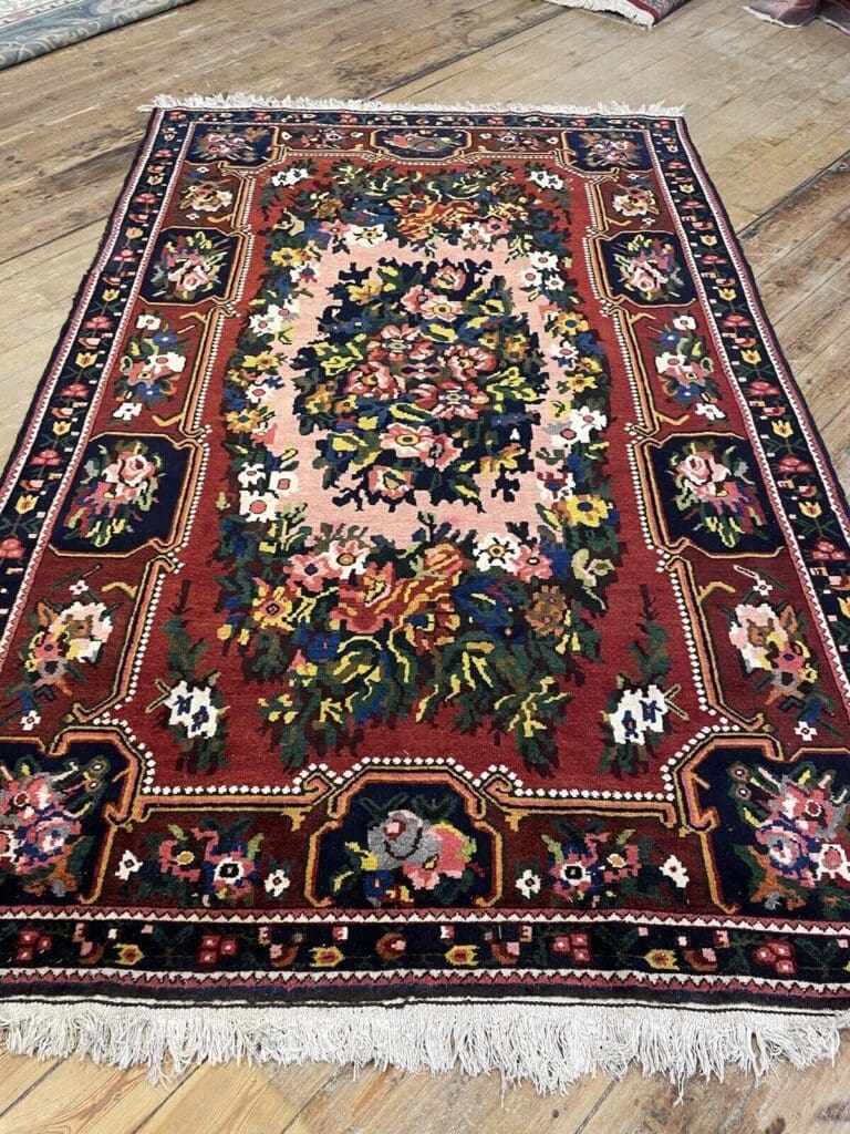hochwertiger-handgeknupfter-alter-teppich-300x200-cm-besonderes-5 Perserteppich Kazak 300 x 200 cm Wolle handgeknüpft