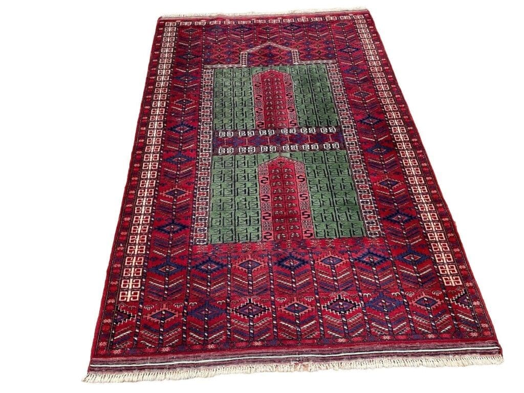 exklusiver-afghanischer-hatschlu-teppich-193x123-cm-extrem-feiner-1 Orientteppich Afghanistan 193x123 cm Wolle handgeknüpft