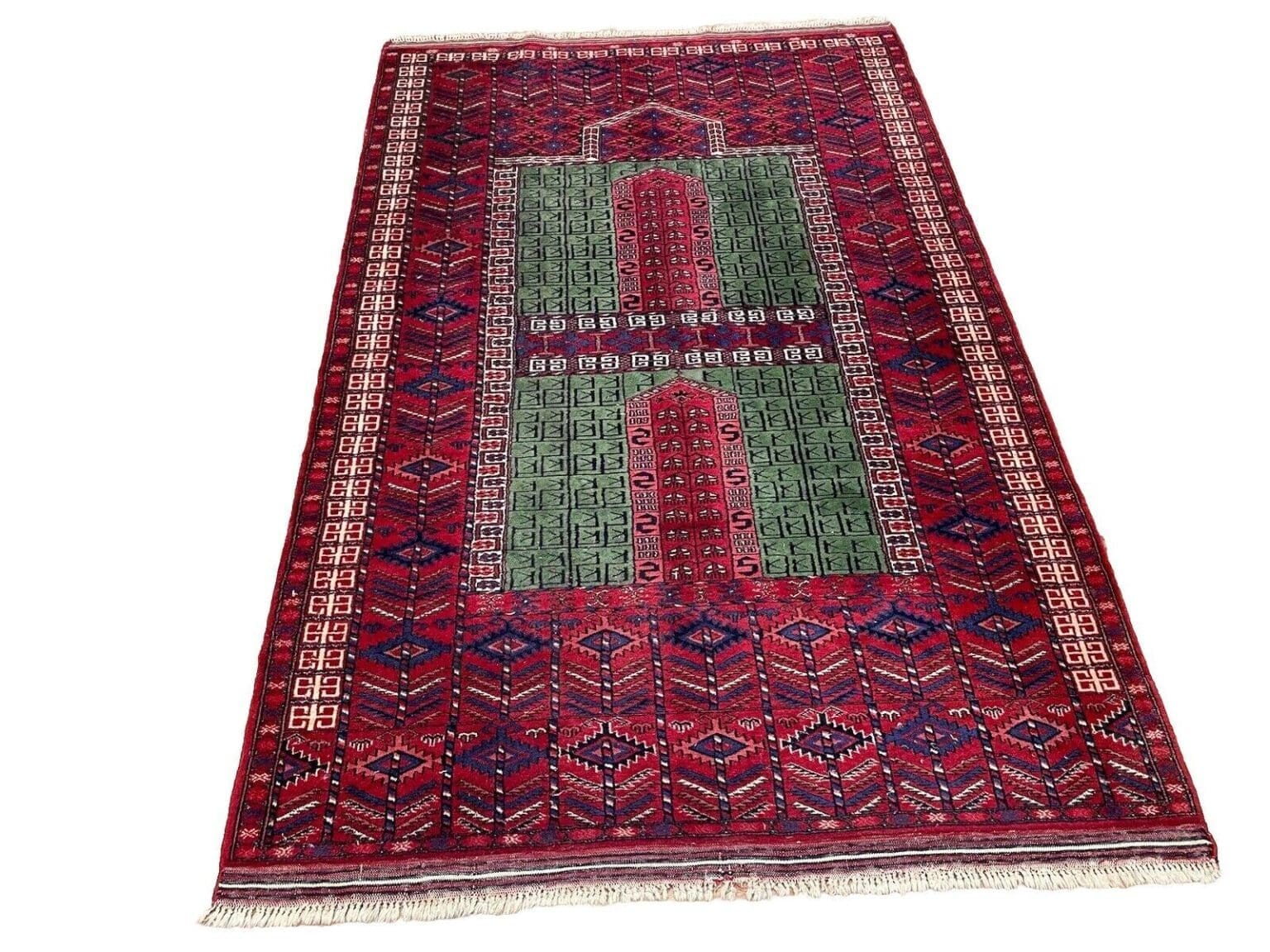 exklusiver-afghanischer-hatschlu-teppich-193x123-cm-extrem-feiner-1 Orientteppich Afghanistan 193x123 cm Wolle handgeknüpft