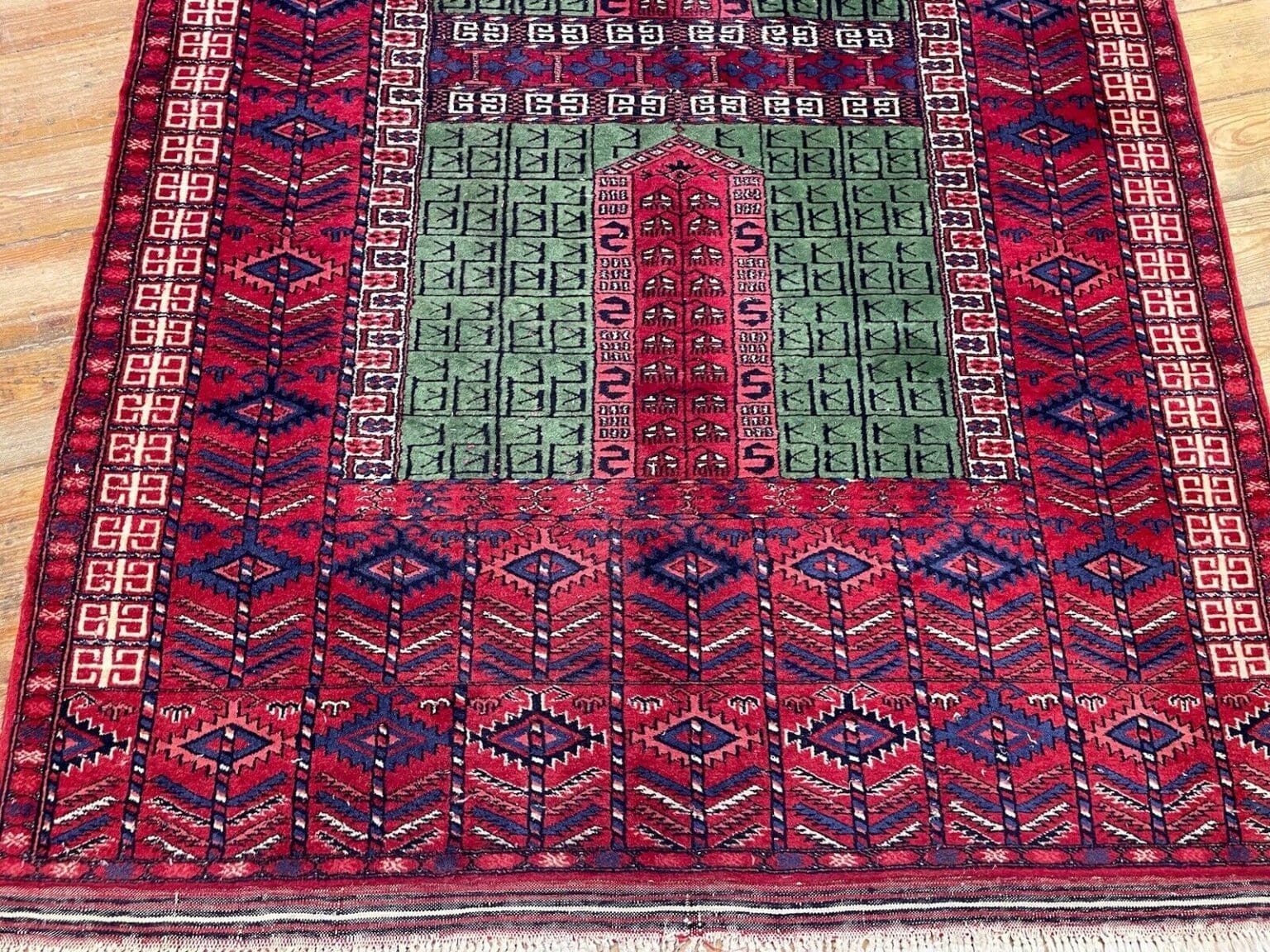 exklusiver-afghanischer-hatschlu-teppich-193x123-cm-extrem-feiner-4 Orientteppich Afghanistan 193x123 cm Wolle handgeknüpft