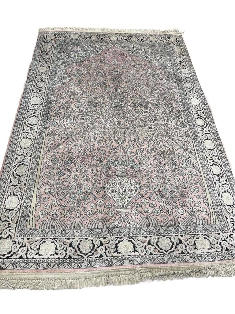 Perserteppich Kaschmir 180 x 120 cm Seide handgeknüpft