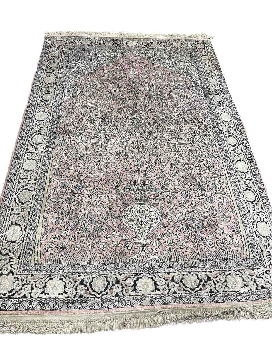 Perserteppich Kaschmir 180 x 120 cm Seide handgeknüpft
