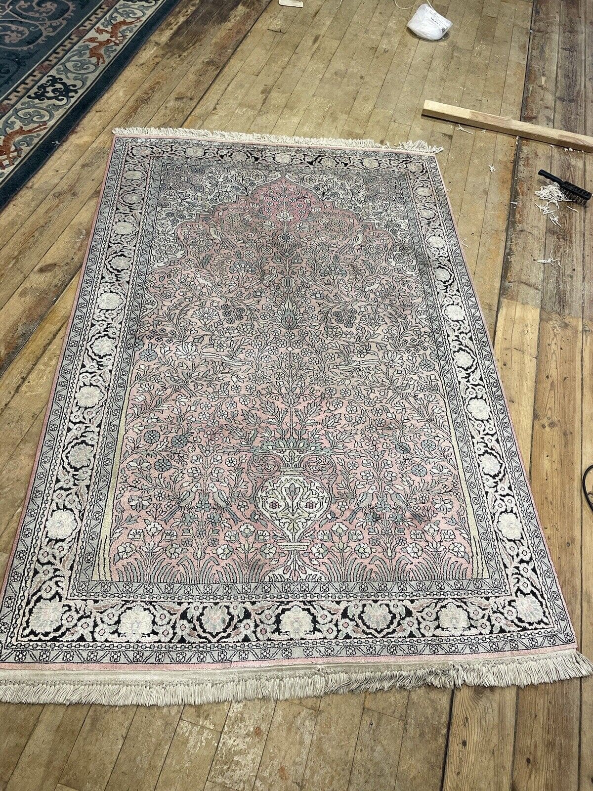 Perserteppich Kaschmir 180 x 120 cm Seide handgeknüpft