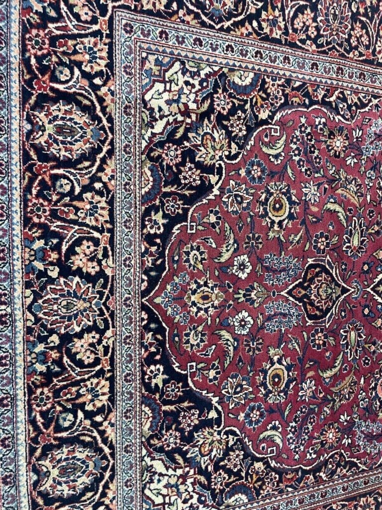 Perserteppich Kashan 210x140 cm Wolle handgeknüpft