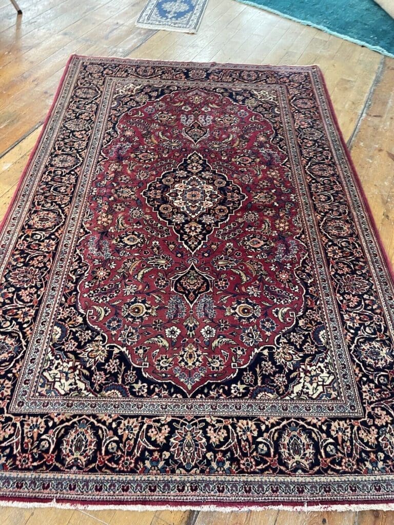 Perserteppich Kashan 210x140 cm Wolle handgeknüpft