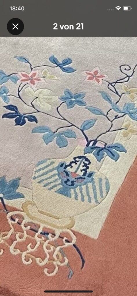 Orientteppich Peking 355 x 255 cm Wolle handgeknüpft