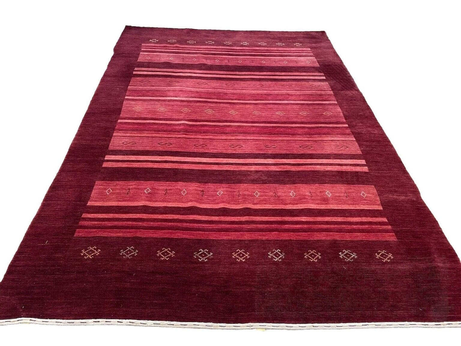 Orientteppich Loribaft 200 x 300 cm Wolle handgeknüpft