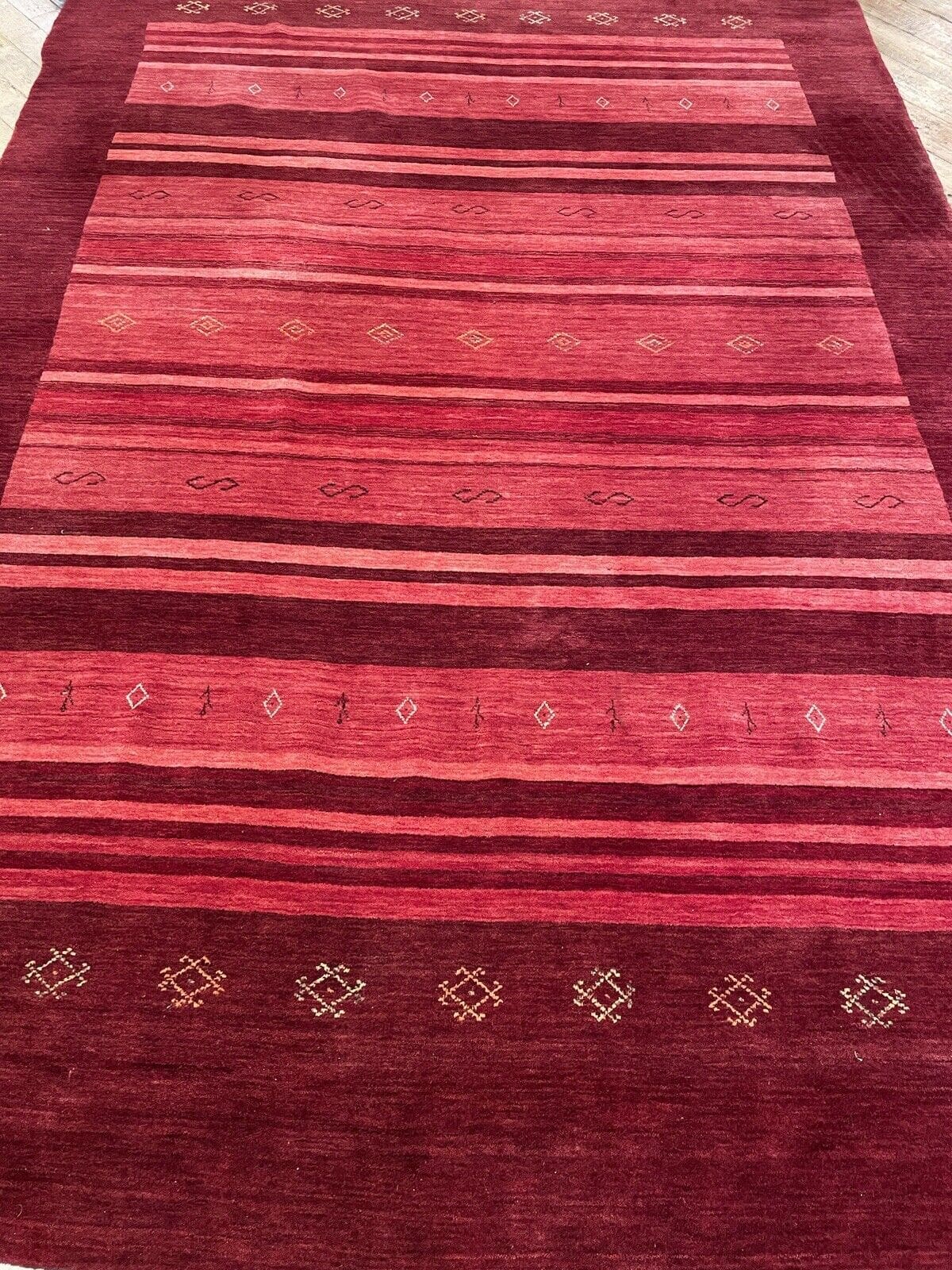 Orientteppich Loribaft 200 x 300 cm Wolle handgeknüpft