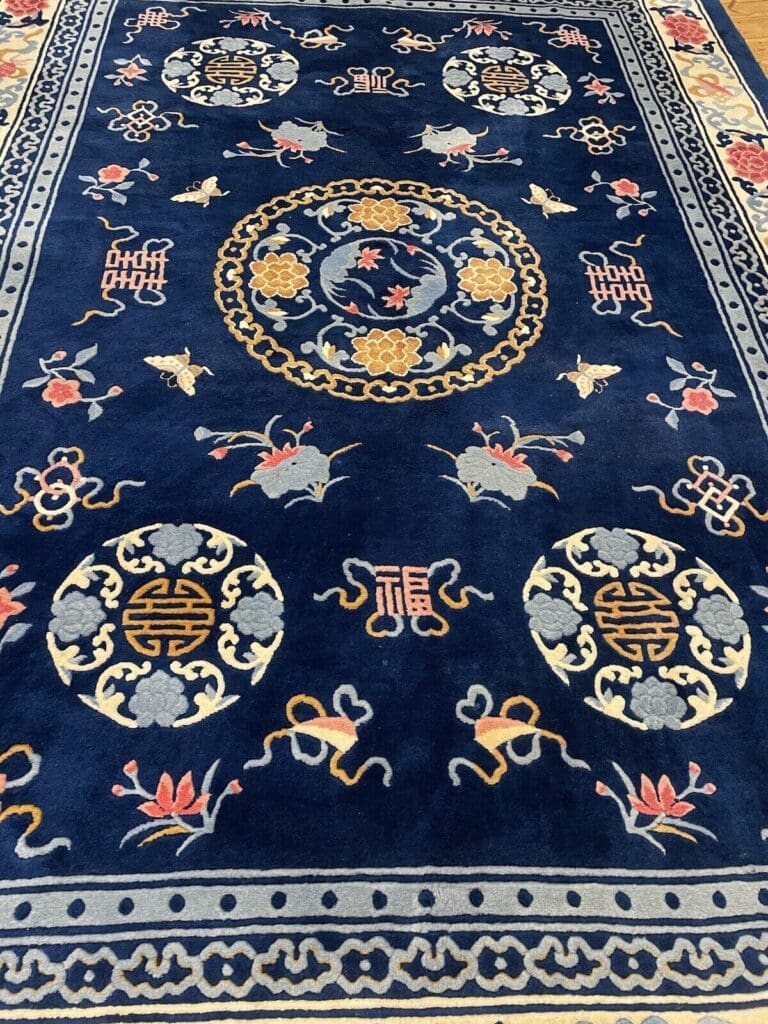exquisiter-peking-antik-liebhaber-stuck-teppich-250x350-cm-seltenes-8 Orientteppich Peking 250 x 350 cm Wolle handgeknüpft