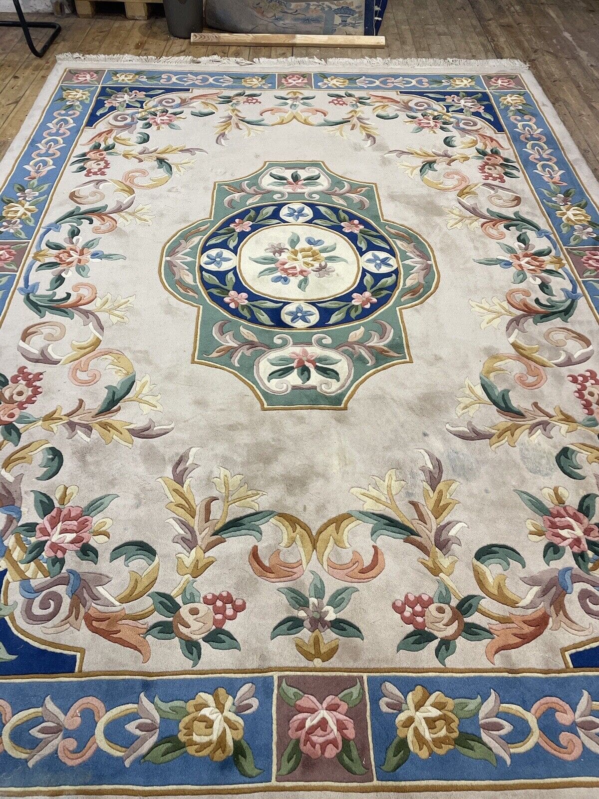 eleganter-peking-china-teppich-370x270-cm-reine-schurwolle-20mm-2 Orientteppich Peking 370 x 270 cm Wolle handgeknüpft