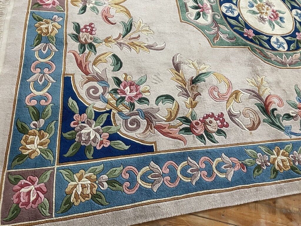 eleganter-peking-china-teppich-370x270-cm-reine-schurwolle-20mm-3 Orientteppich Peking 370 x 270 cm Wolle handgeknüpft