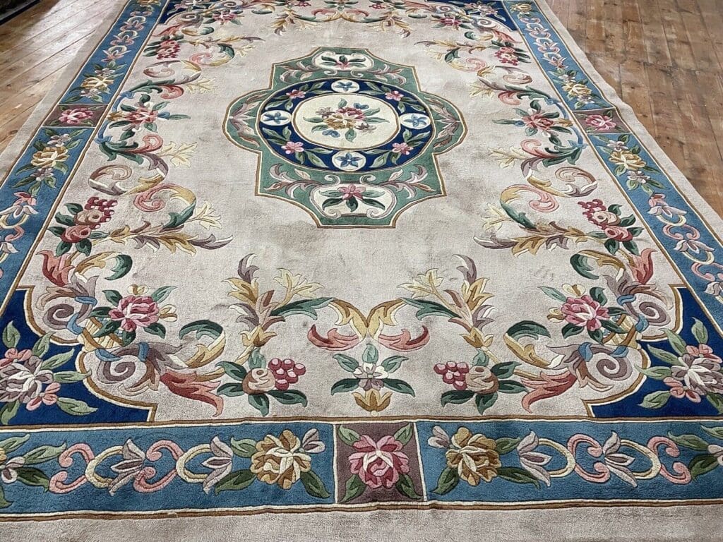 eleganter-peking-china-teppich-370x270-cm-reine-schurwolle-20mm-5 Orientteppich Peking 370 x 270 cm Wolle handgeknüpft