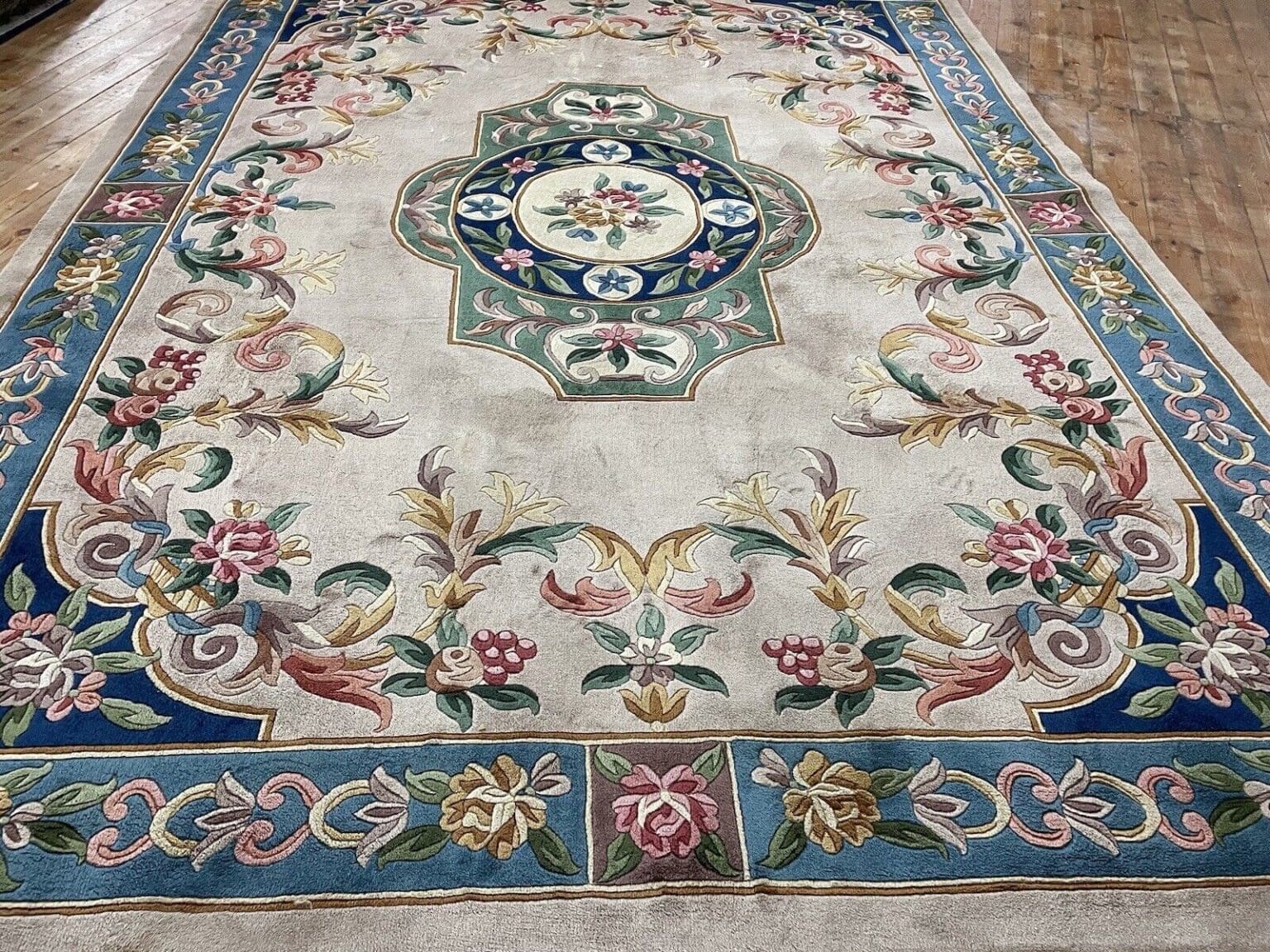 eleganter-peking-china-teppich-370x270-cm-reine-schurwolle-20mm-5 Orientteppich Peking 370 x 270 cm Wolle handgeknüpft