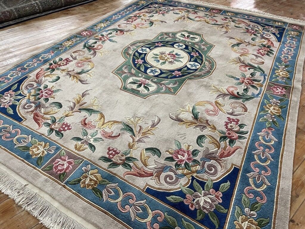 eleganter-peking-china-teppich-370x270-cm-reine-schurwolle-20mm-6 Orientteppich Peking 370 x 270 cm Wolle handgeknüpft