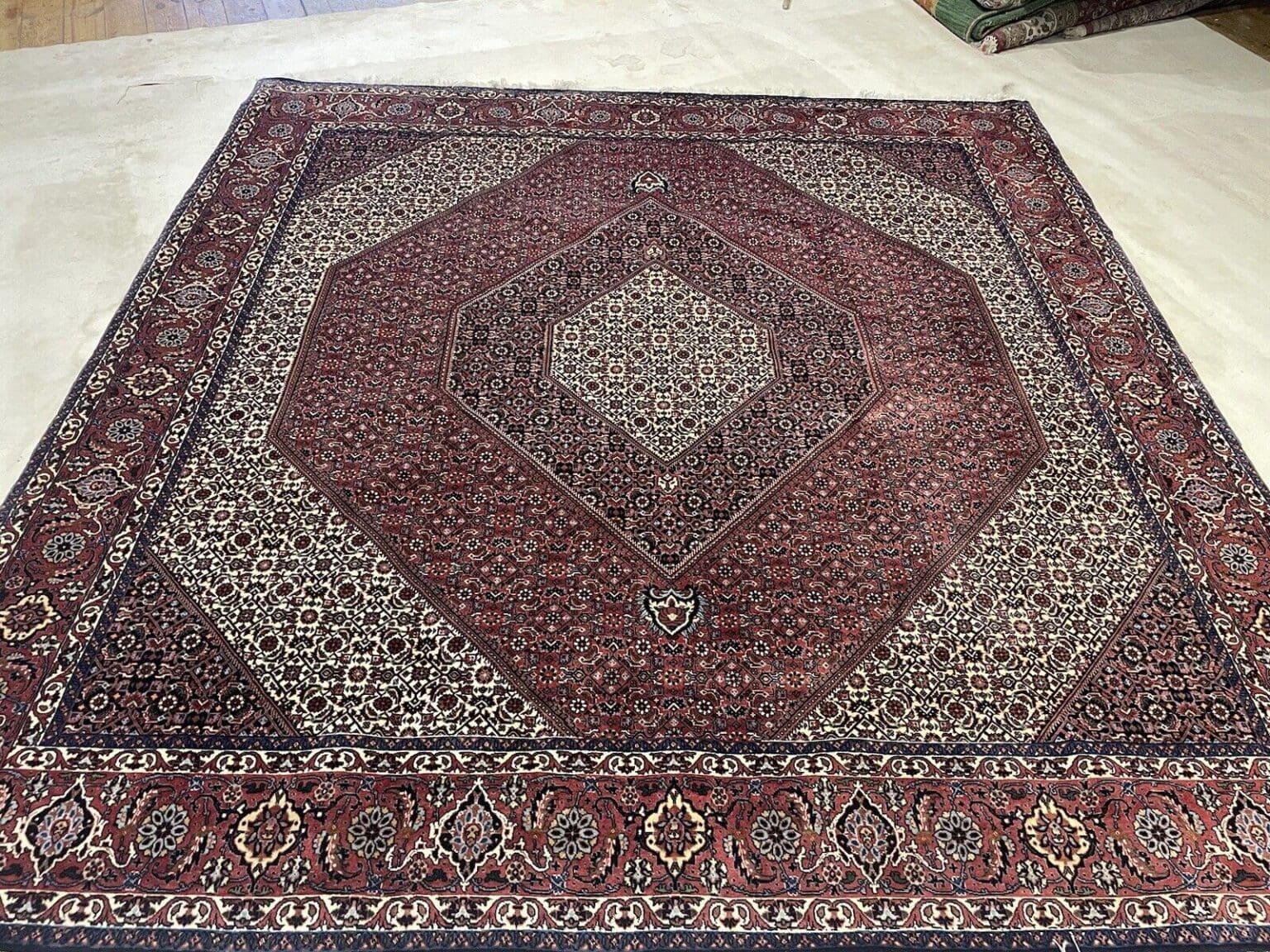 Perserteppich Bijar 300 x 250 cm Wolle handgeknüpft