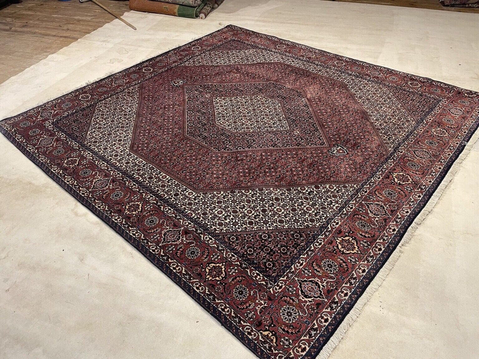Perserteppich Bijar 300 x 250 cm Wolle handgeknüpft