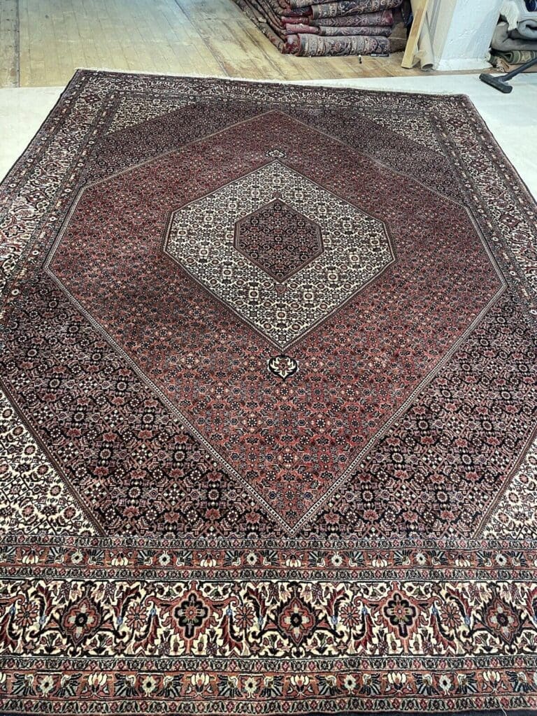 Perserteppich Bijar 300 x 250 cm Wolle handgeknüpft