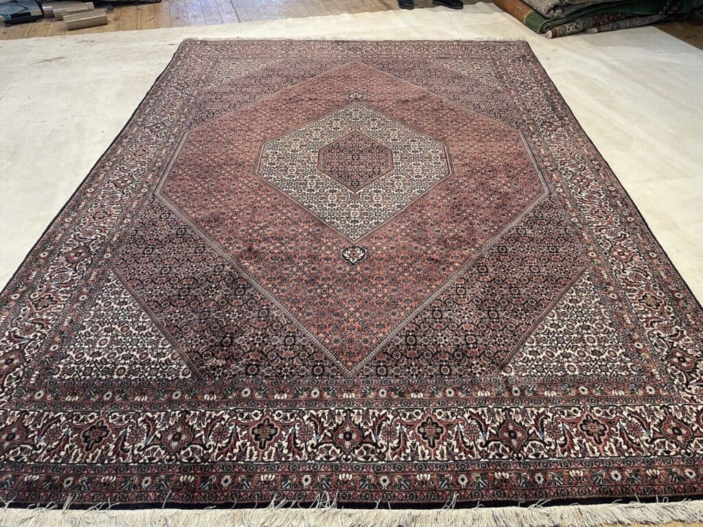 Perserteppich Bijar 300 x 250 cm Wolle handgeknüpft