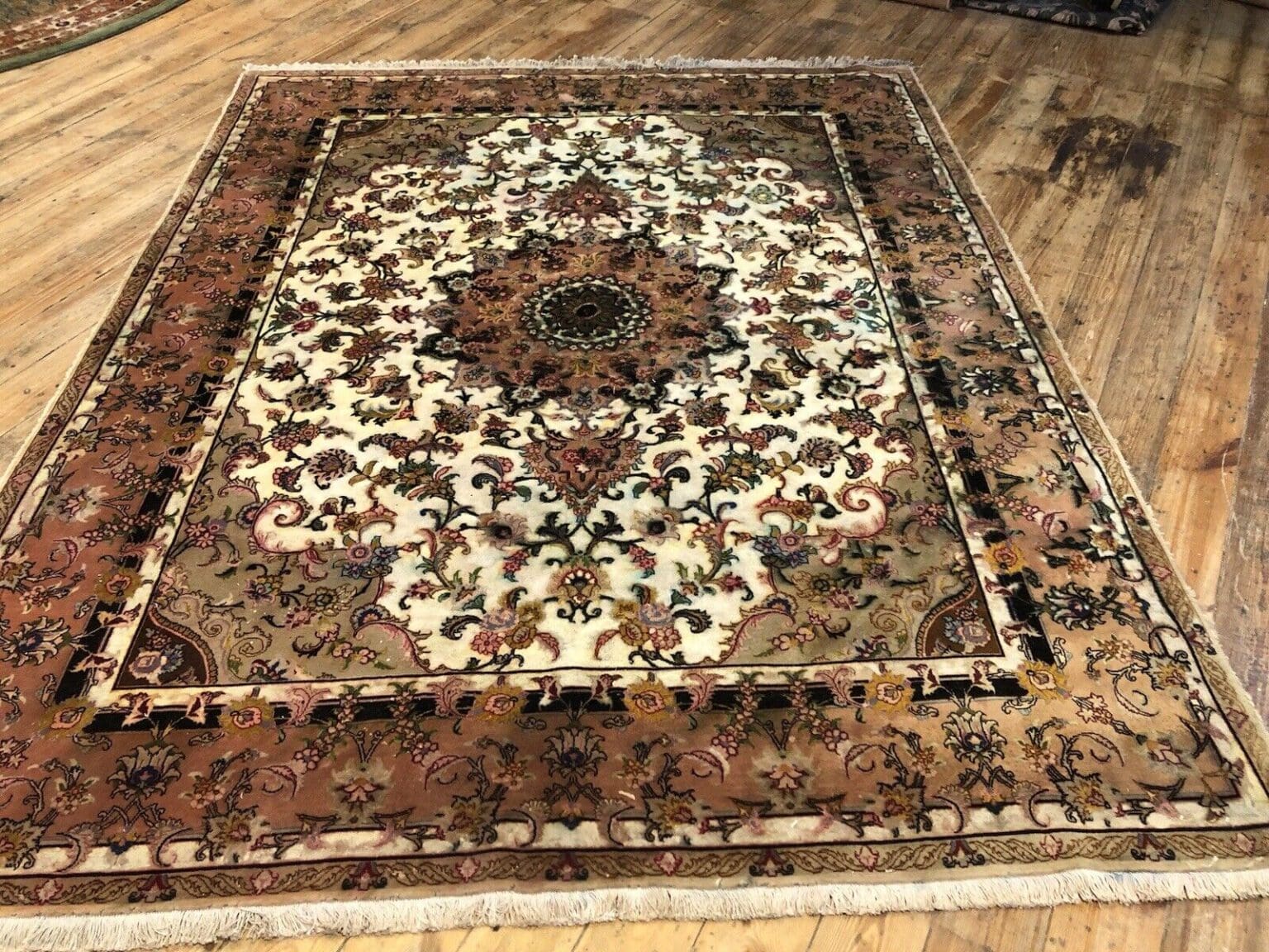 Perserteppich Tabriz 260x210 cm Schurwolle handgeknüpft