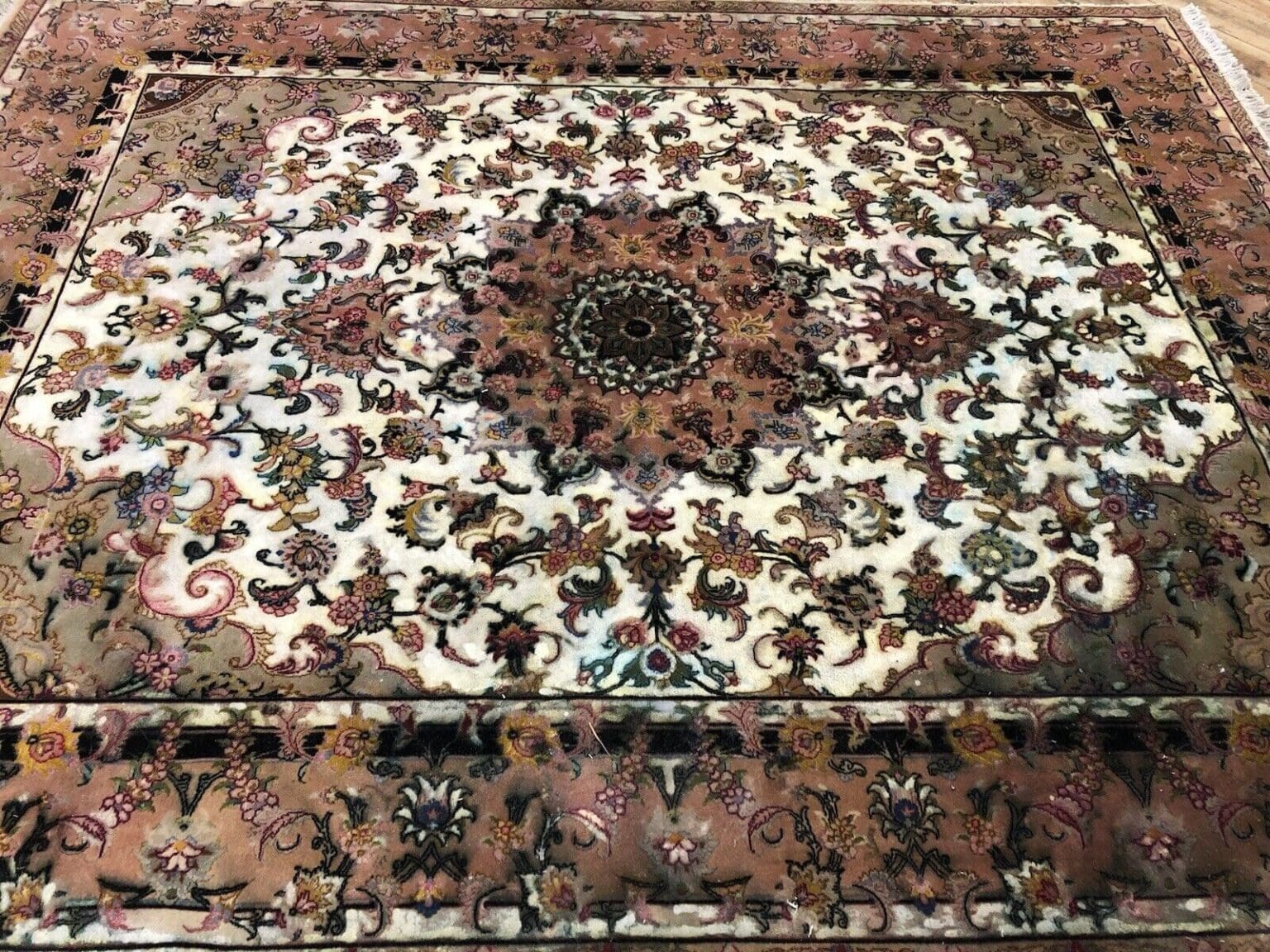 Perserteppich Tabriz 260x210 cm Schurwolle handgeknüpft