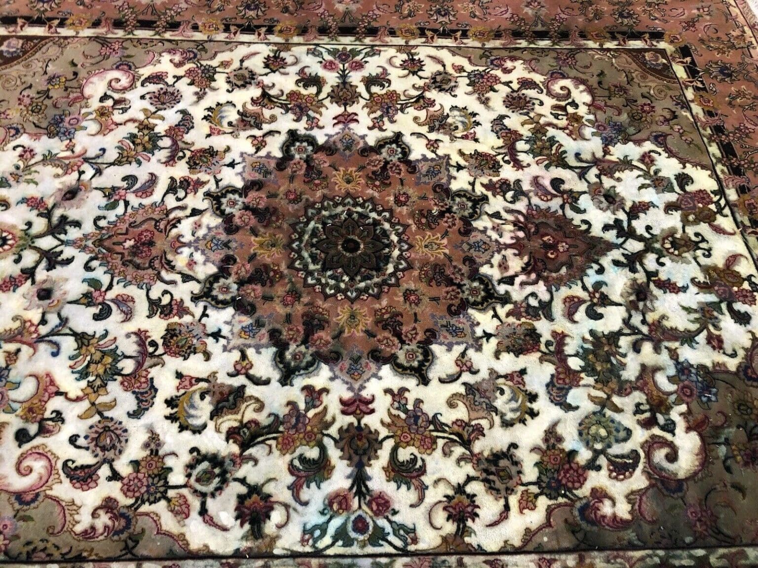 Perserteppich Tabriz 260x210 cm Schurwolle handgeknüpft