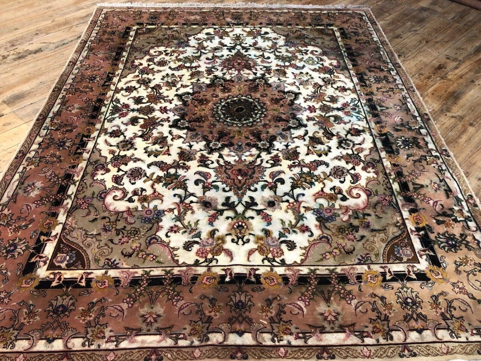 Perserteppich Tabriz 260x210 cm Schurwolle handgeknüpft