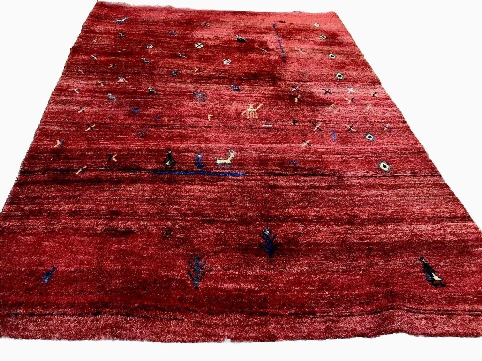Perserteppich Gabbeh 200 x 300 cm Kaschmir handgeknüpft