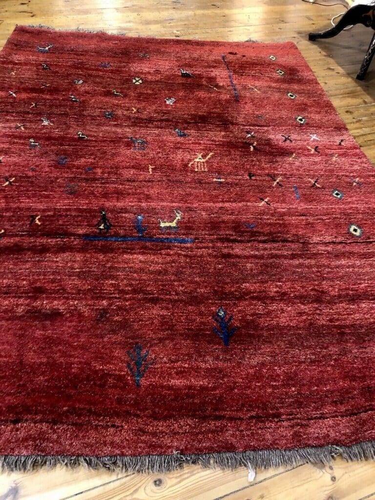 Perserteppich Gabbeh 200 x 300 cm Kaschmir handgeknüpft