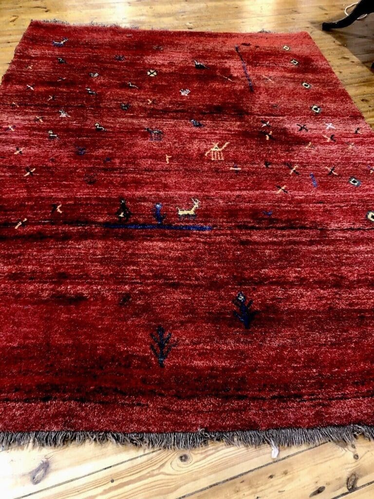 Perserteppich Gabbeh 200 x 300 cm Kaschmir handgeknüpft