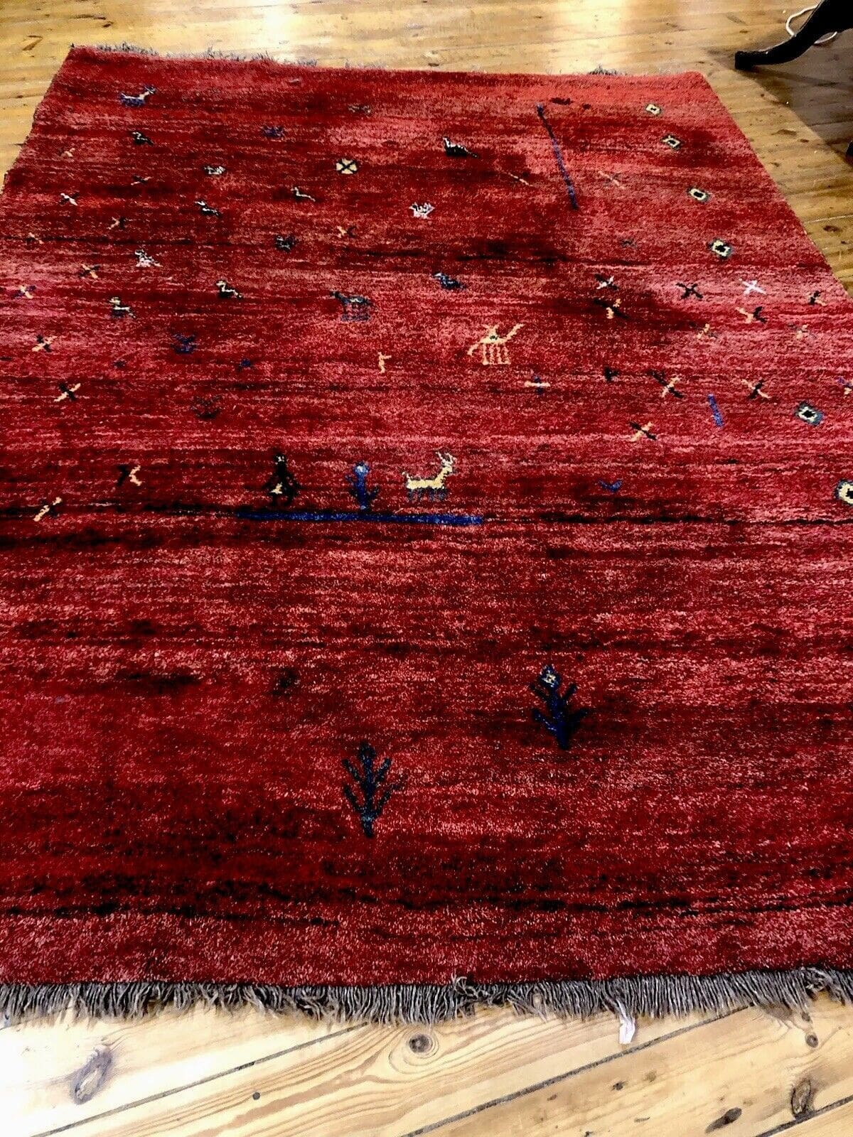 Perserteppich Gabbeh 200 x 300 cm Kaschmir handgeknüpft