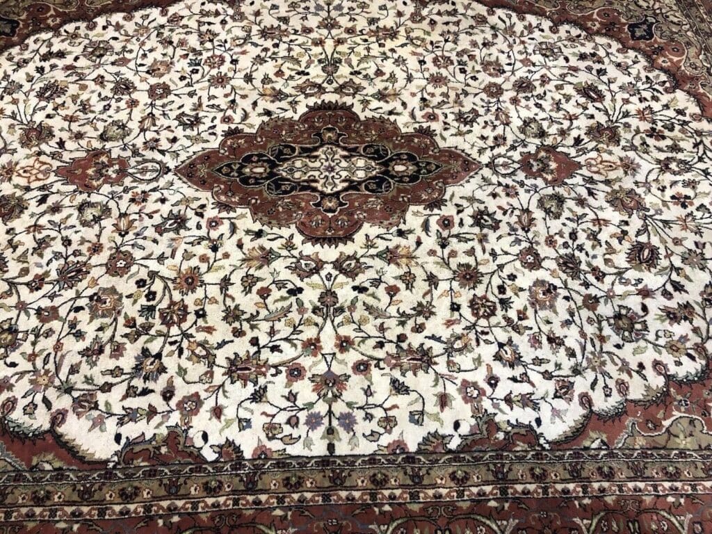 exquisiter-bijar-teppich-in-beige-250-x-350-cm-450000-knoten-aus-100-1-5 Perserteppich Bijar 250 x 350 cm Schurwolle handgeknüpft