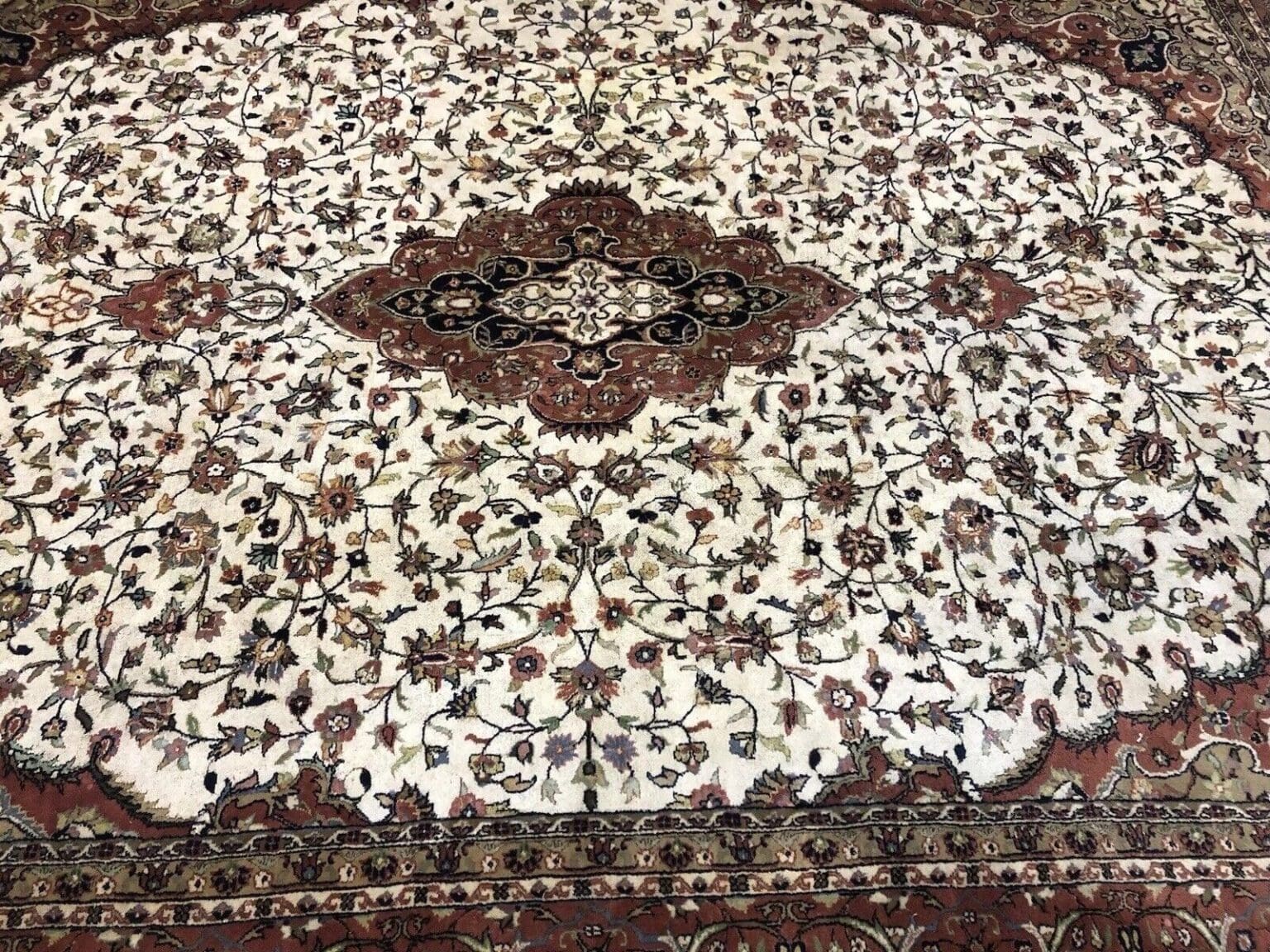 exquisiter-bijar-teppich-in-beige-250-x-350-cm-450000-knoten-aus-100-1-5 Perserteppich Bijar 250 x 350 cm Schurwolle handgeknüpft