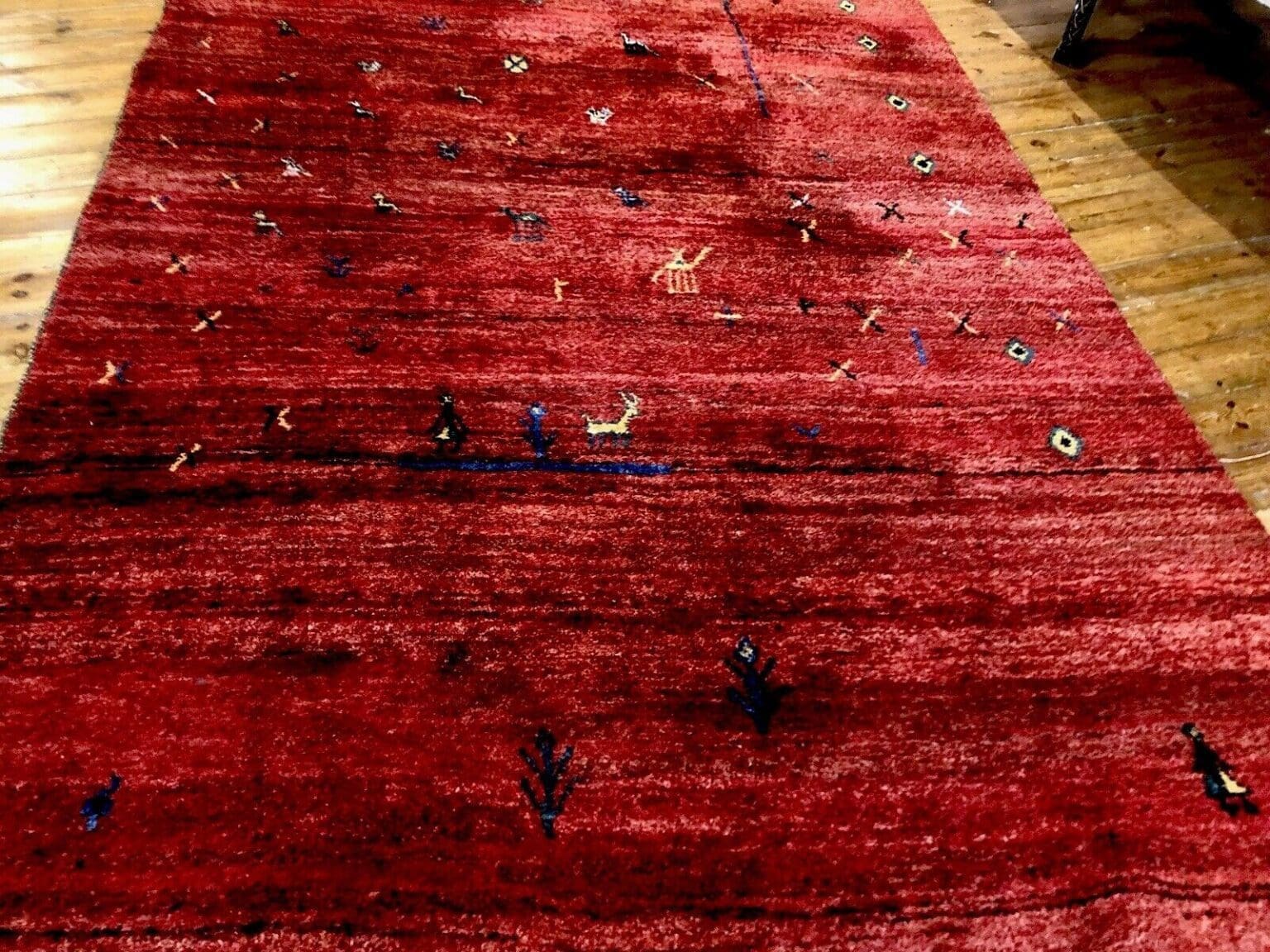 Perserteppich Gabbeh 200 x 300 cm Kaschmir handgeknüpft