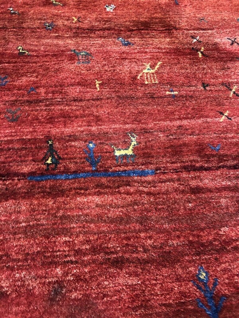 Perserteppich Gabbeh 200 x 300 cm Kaschmir handgeknüpft