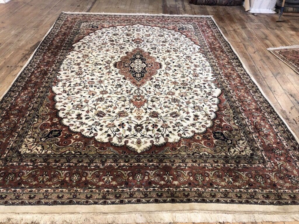 exquisiter-bijar-teppich-in-beige-250-x-350-cm-450000-knoten-aus-100-1-8 Perserteppich Bijar 250 x 350 cm Schurwolle handgeknüpft