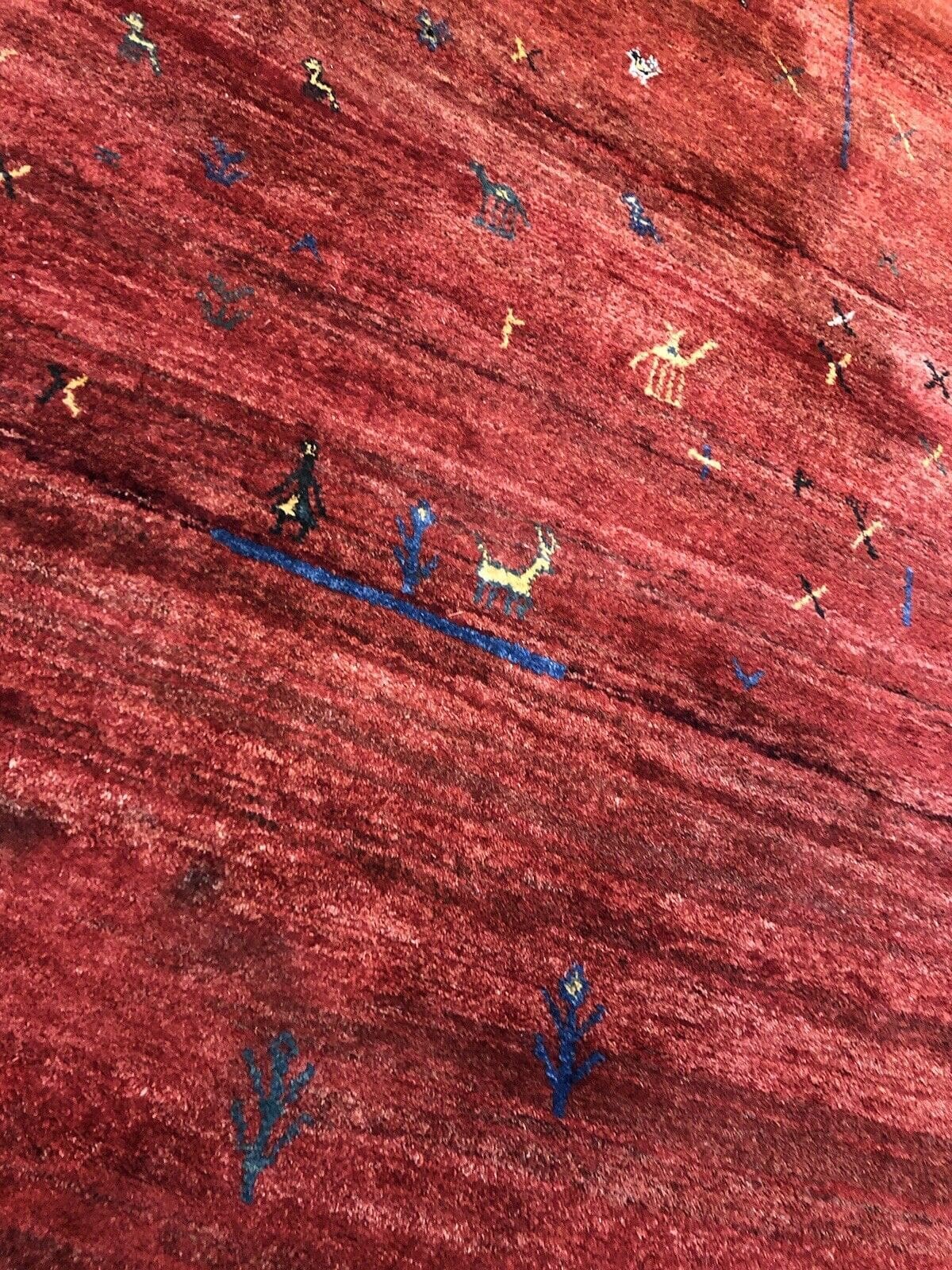 Perserteppich Gabbeh 200 x 300 cm Kaschmir handgeknüpft