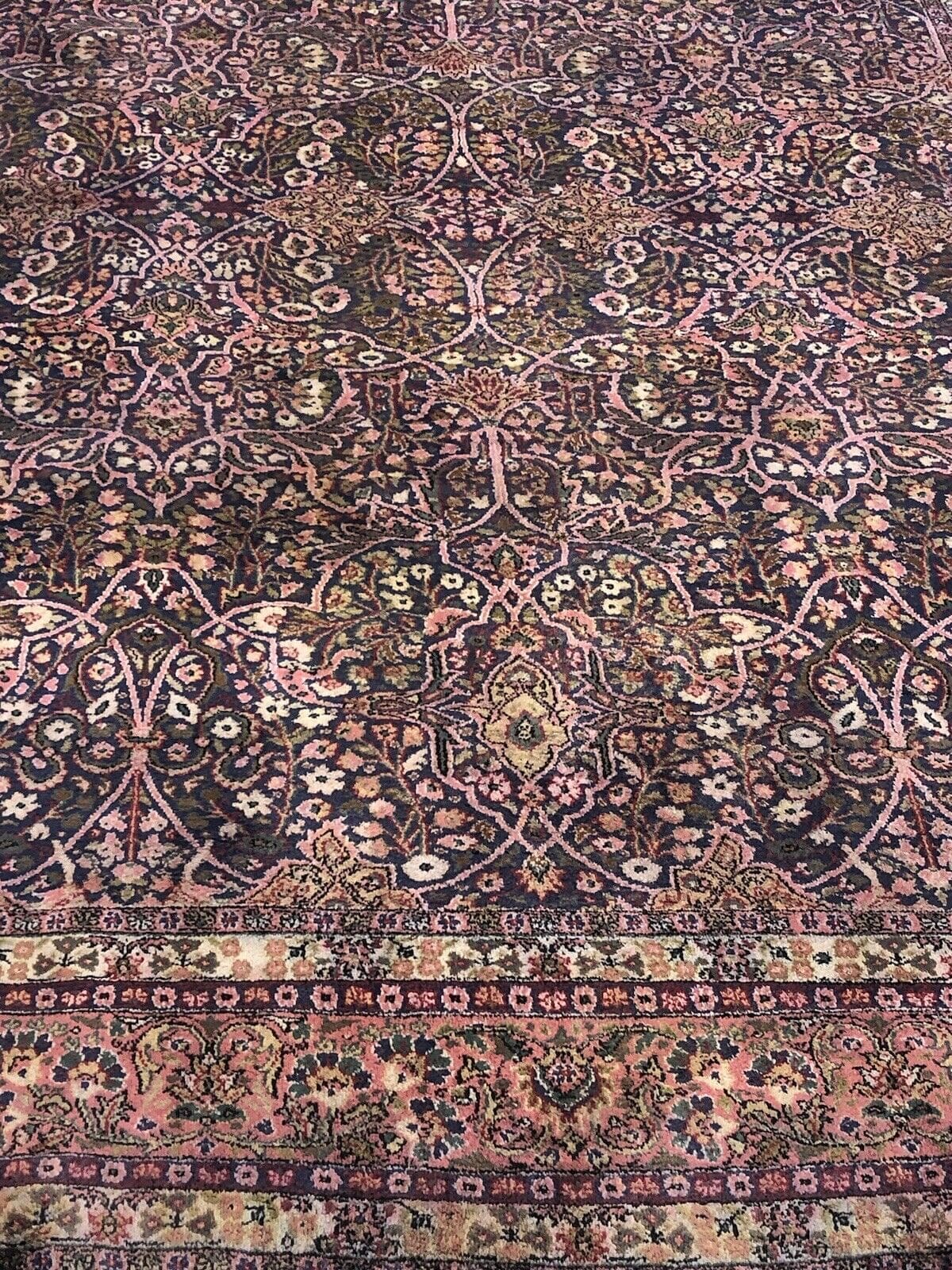 Perserteppich Kaschmir 350x250 cm Seide handgeknüpft