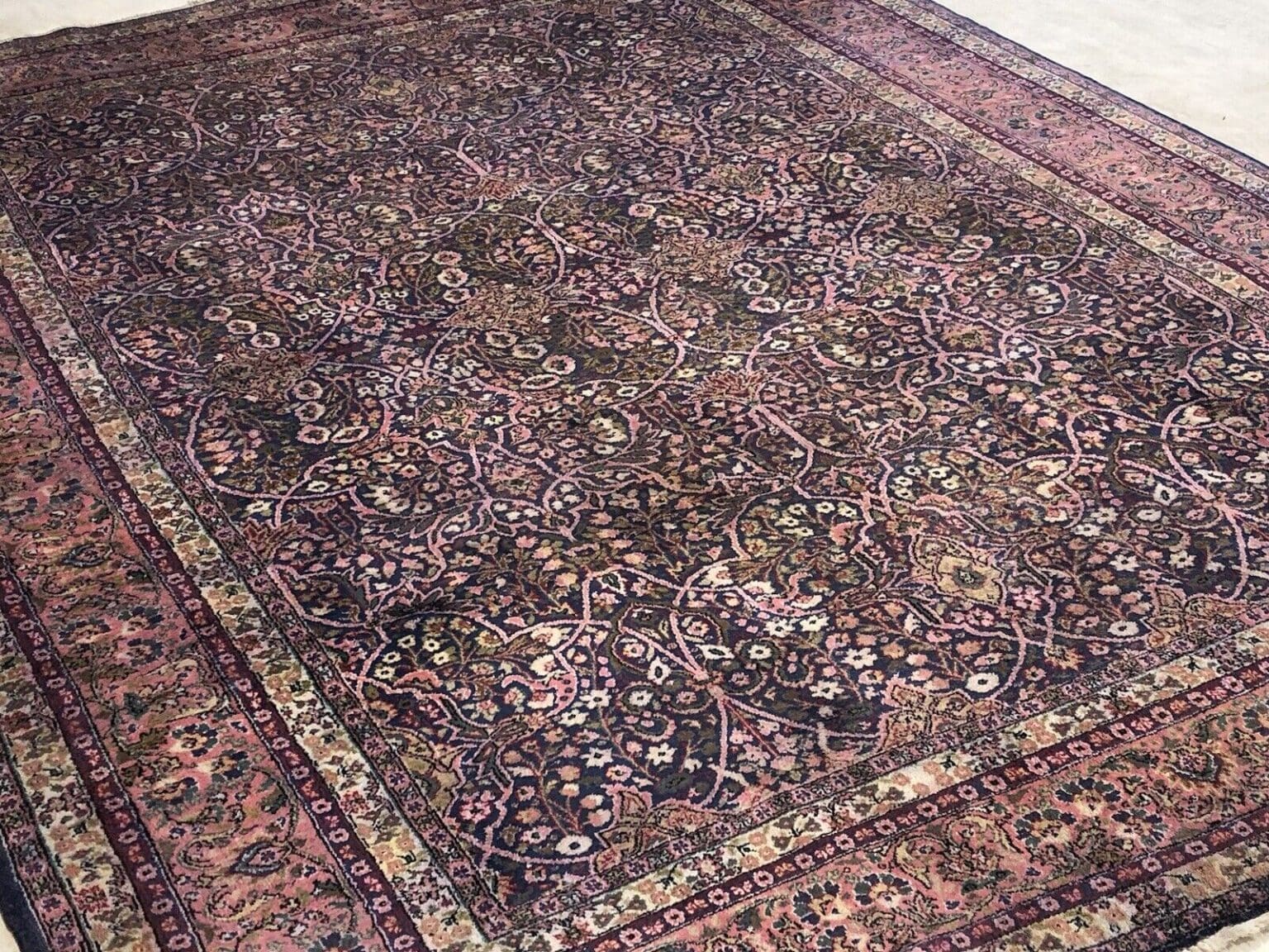 Perserteppich Kaschmir 350x250 cm Seide handgeknüpft