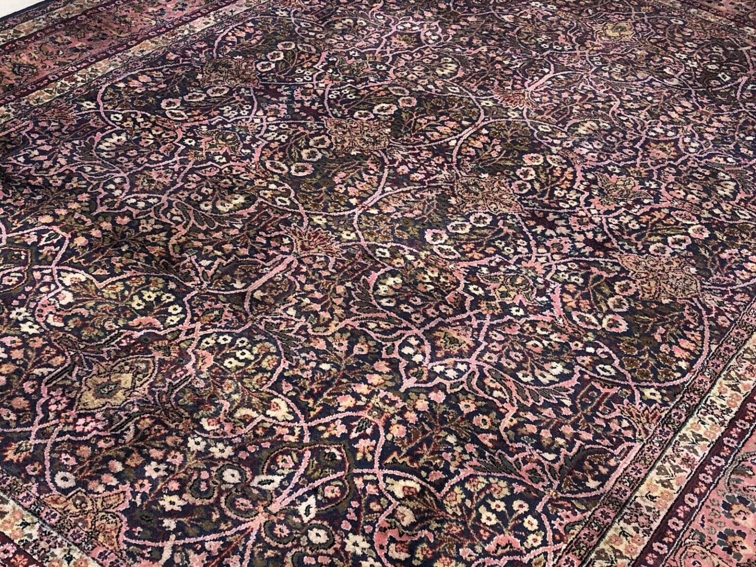 Perserteppich Kaschmir 350x250 cm Seide handgeknüpft