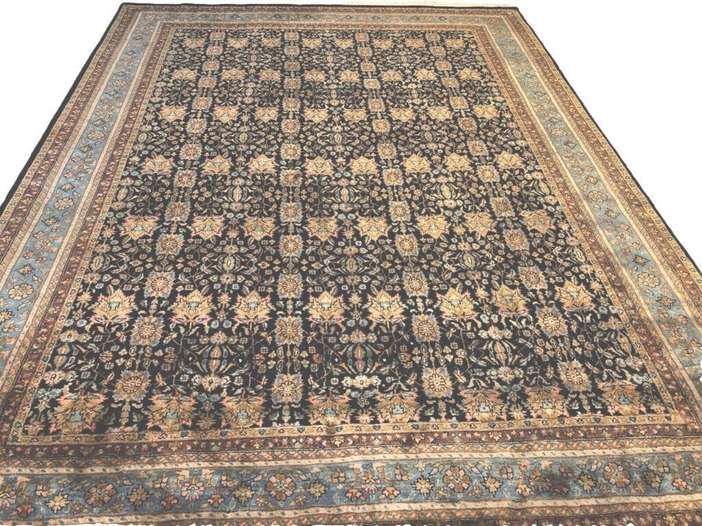 exquisiter-bijar-perserteppich-350x250-cm-aus-reiner-schurwolle-blauer-1 Perserteppich Bijar 350 x 250 cm Schurwolle handgeknüpft