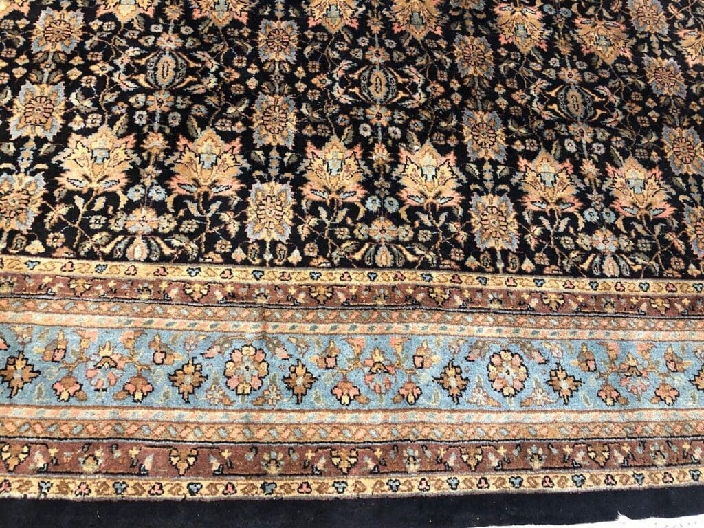 exquisiter-bijar-perserteppich-350x250-cm-aus-reiner-schurwolle-blauer-5 Perserteppich Bijar 350 x 250 cm Schurwolle handgeknüpft