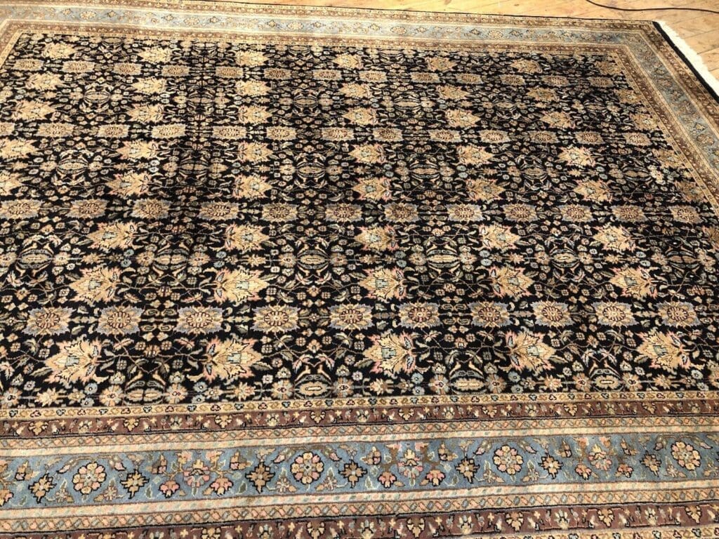 exquisiter-bijar-perserteppich-350x250-cm-aus-reiner-schurwolle-blauer-8 Perserteppich Bijar 350 x 250 cm Schurwolle handgeknüpft