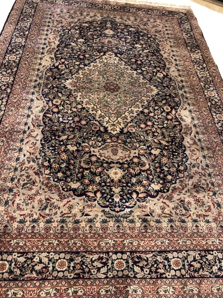 Orientteppich Kaschmir 296 x 206 cm Schurwolle handgeknüpft