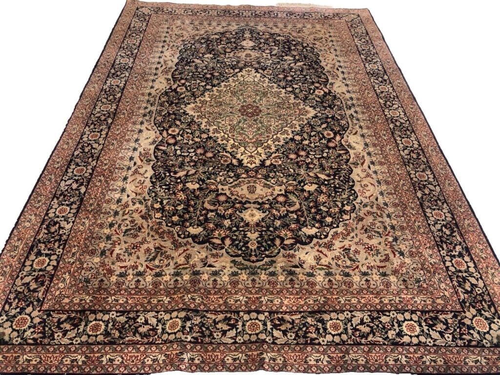 Orientteppich Kaschmir 296 x 206 cm Schurwolle handgeknüpft