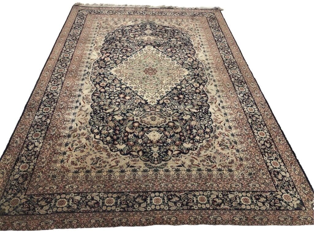 Orientteppich Kaschmir 296 x 206 cm Schurwolle handgeknüpft