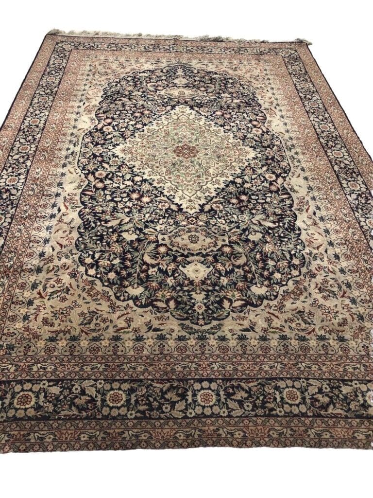 Orientteppich Kaschmir 296 x 206 cm Schurwolle handgeknüpft
