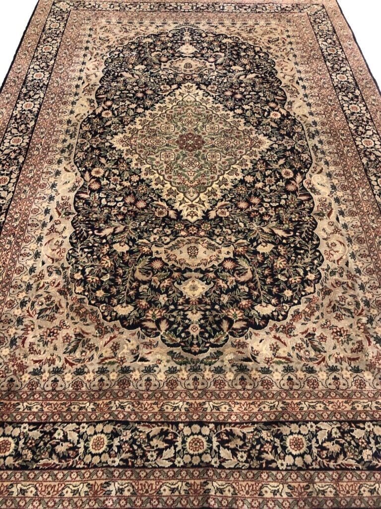 Orientteppich Kaschmir 296 x 206 cm Schurwolle handgeknüpft