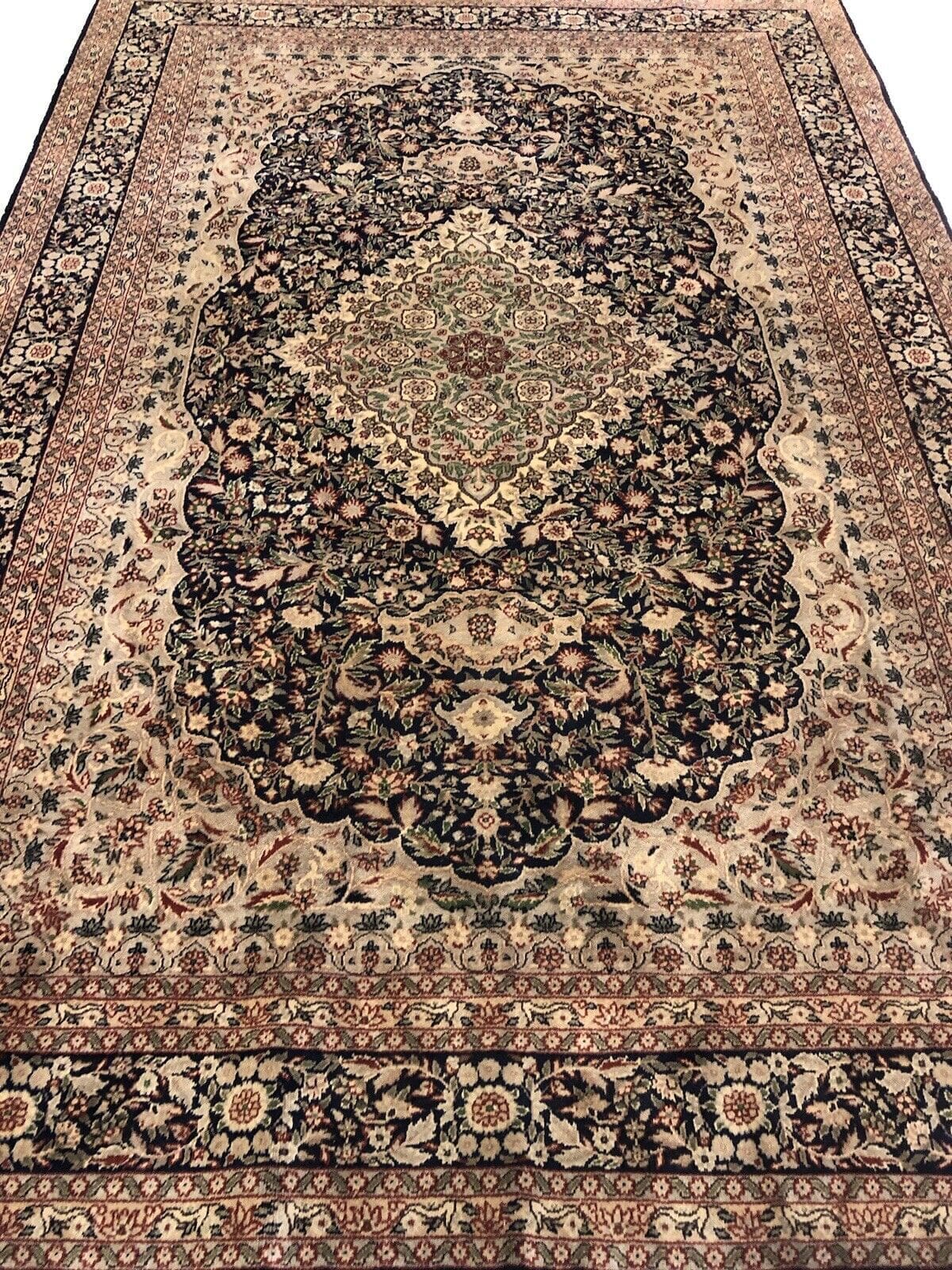 Orientteppich Kaschmir 296 x 206 cm Schurwolle handgeknüpft